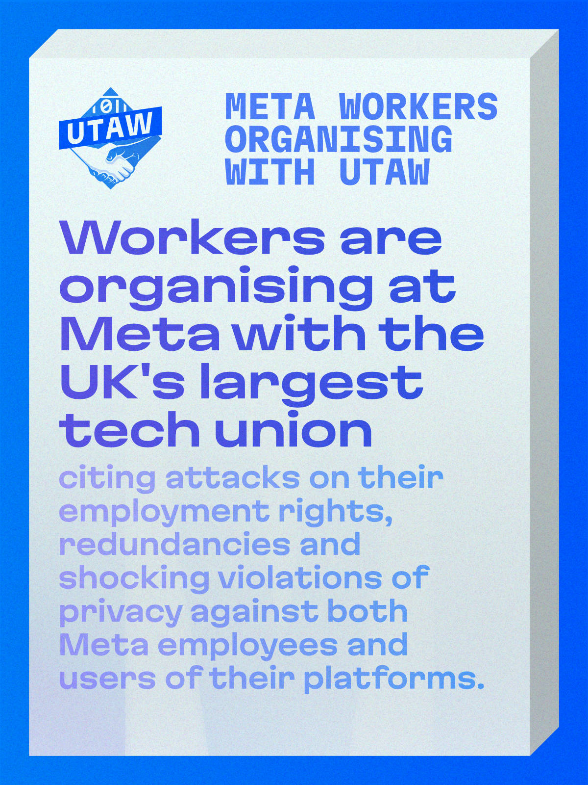 Workers Organising At Meta